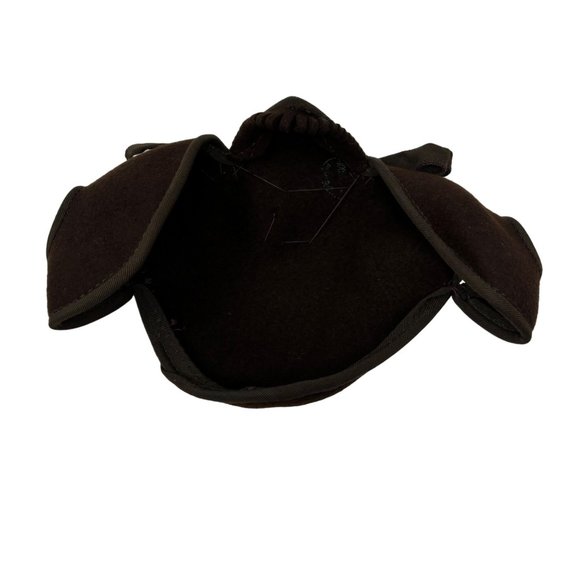 Vintage Bows Hat Scalloped Chocolate Brown Wool Calot Cap main image 9